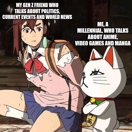 meme anime tentang gen Z