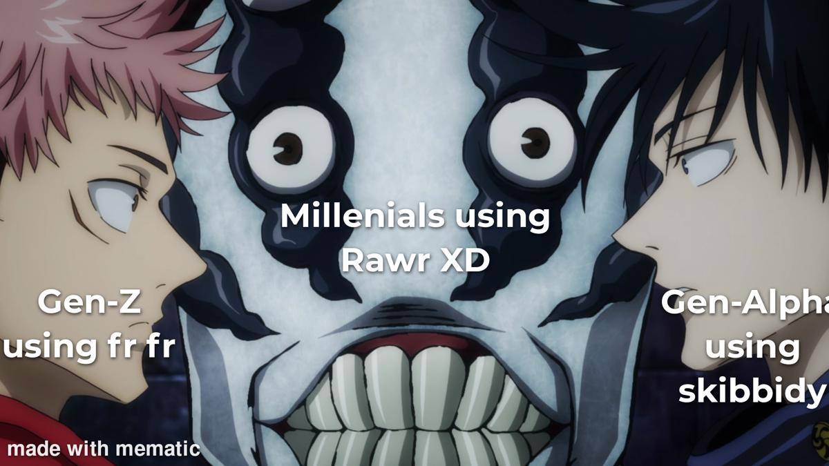 meme anime tentang gen Z