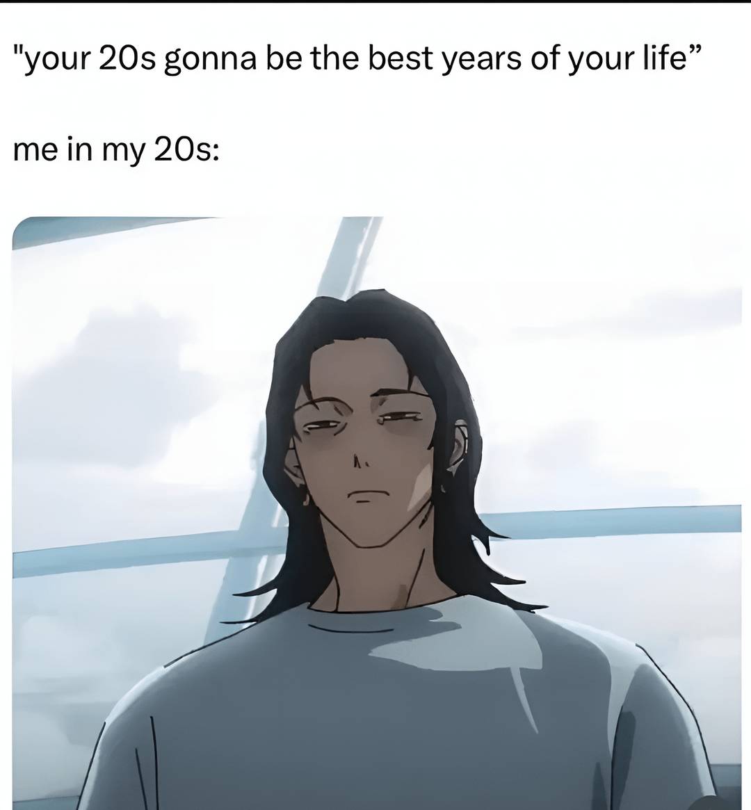 kolase meme anime tentang umur 20-an