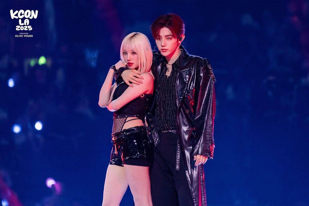 potret Yuqi IDLE dan Zhang Hao ZEROBASEONE di KCON LA 2025 (instagram.com/kconusa)