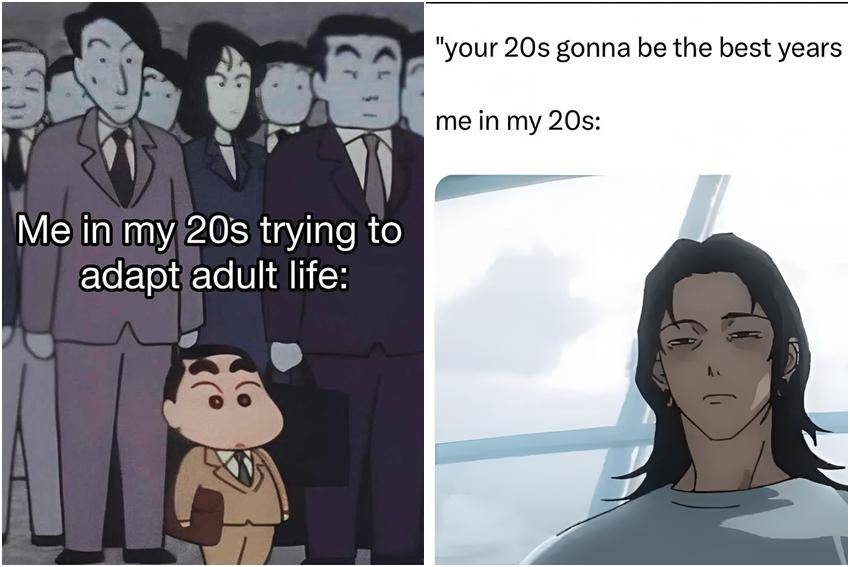 kolase meme anime tentang umur 20-an