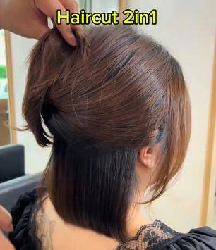 Korean 2-in-1 Haircut (tiktok.com/@rungrotkochakun)