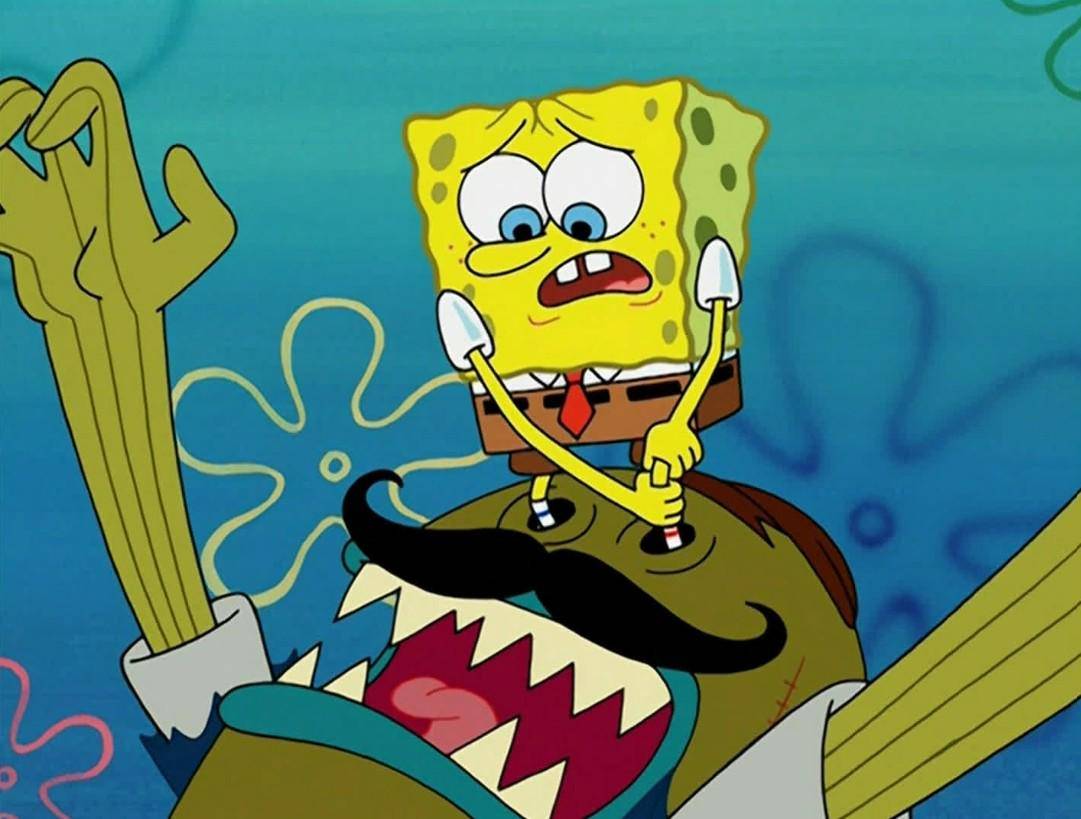 Cuplikan SpongeBob bertemu dengan Tattletale Strangler (dok. Nickelodeon/ SpongeBob SquarePants)
