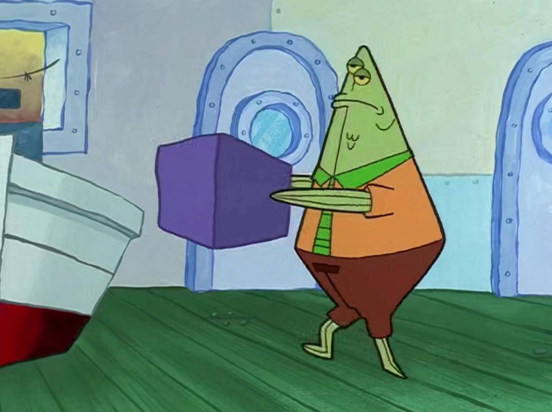 Cuplikan karakter Flats the Flounder dalam episode Sandy's Rocket (dok. Nickelodeon/ SpongeBob SquarePants)