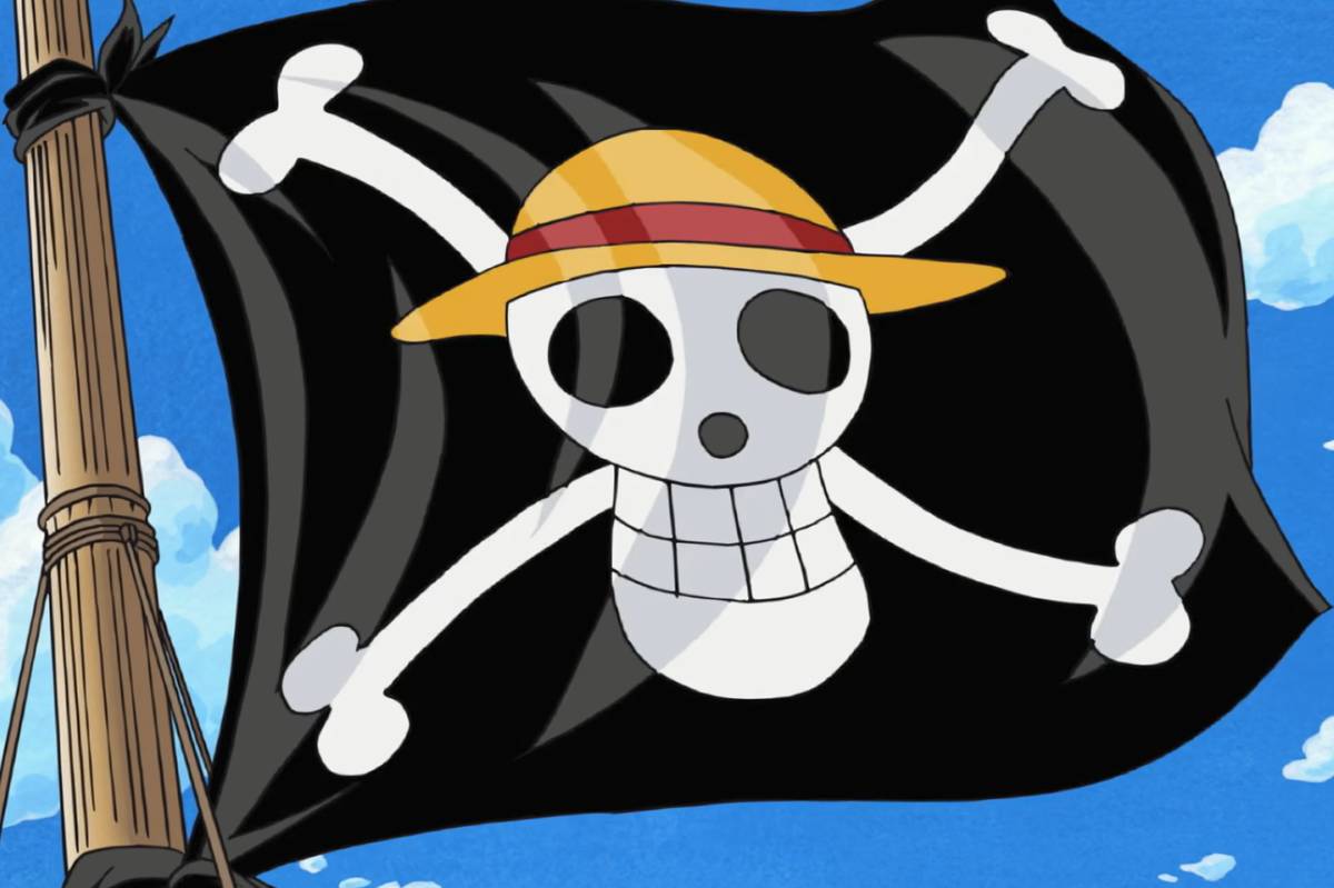 Jolly Roger Bajak Laut Topi Jerami