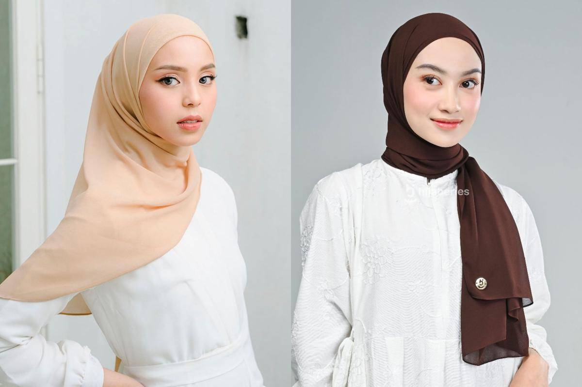 Rekomendasi pasmina instan lokal di bawah Rp200 ribu (shopee.co.id/Lozy Hijab Official Shop | shopee.co.id/Hijaberies Official Store)