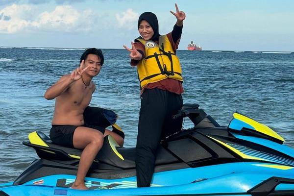 Bulan Madu Megawati Hangestri dan Suami (Instagram.com/megawatihangestrip)