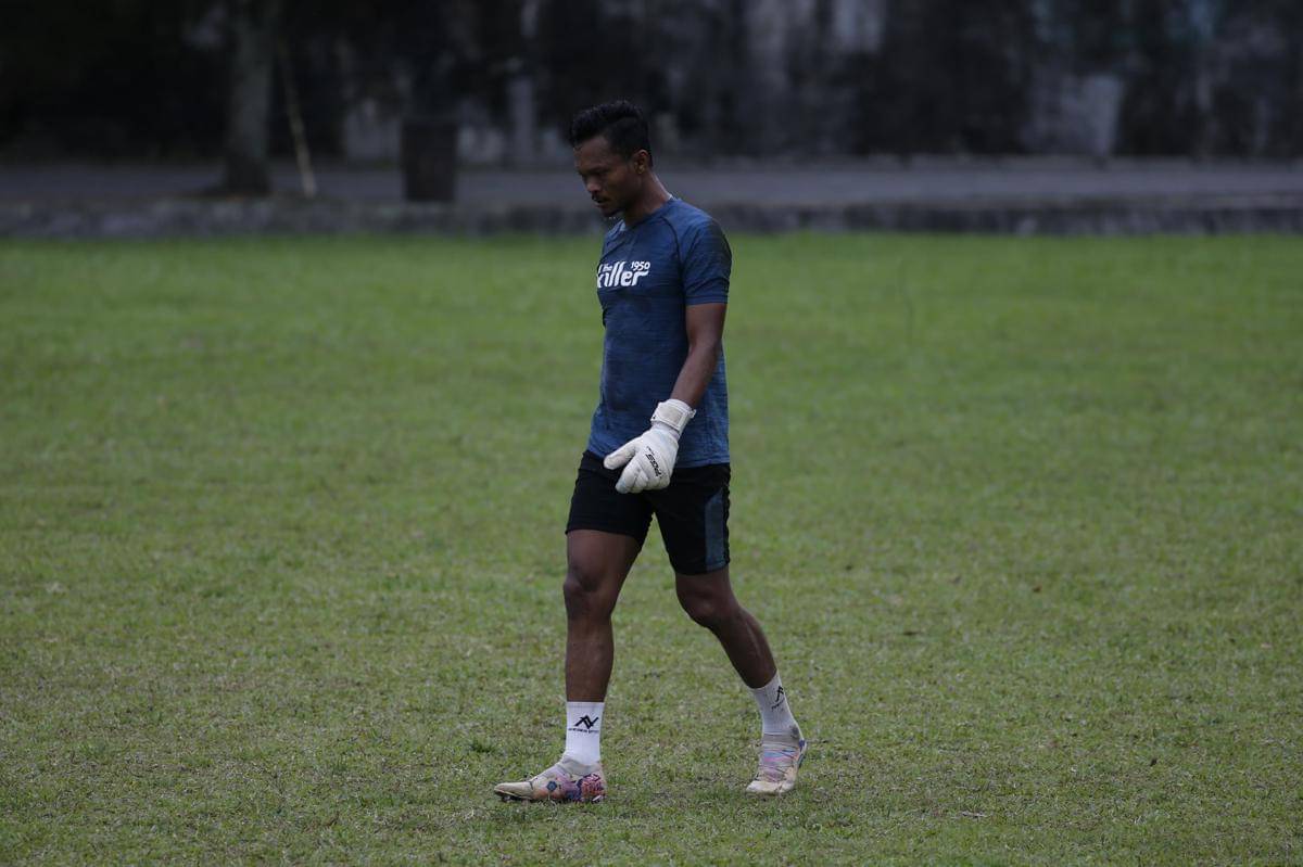 Fakhrurrazi Quba terlihat berlatih di PSMS