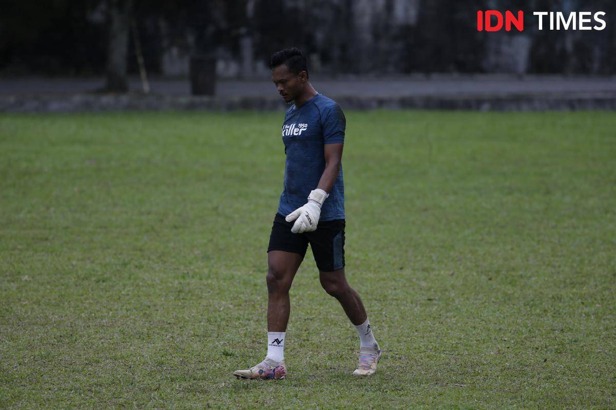 Fakhrurrazi Quba terlihat berlatih di PSMS