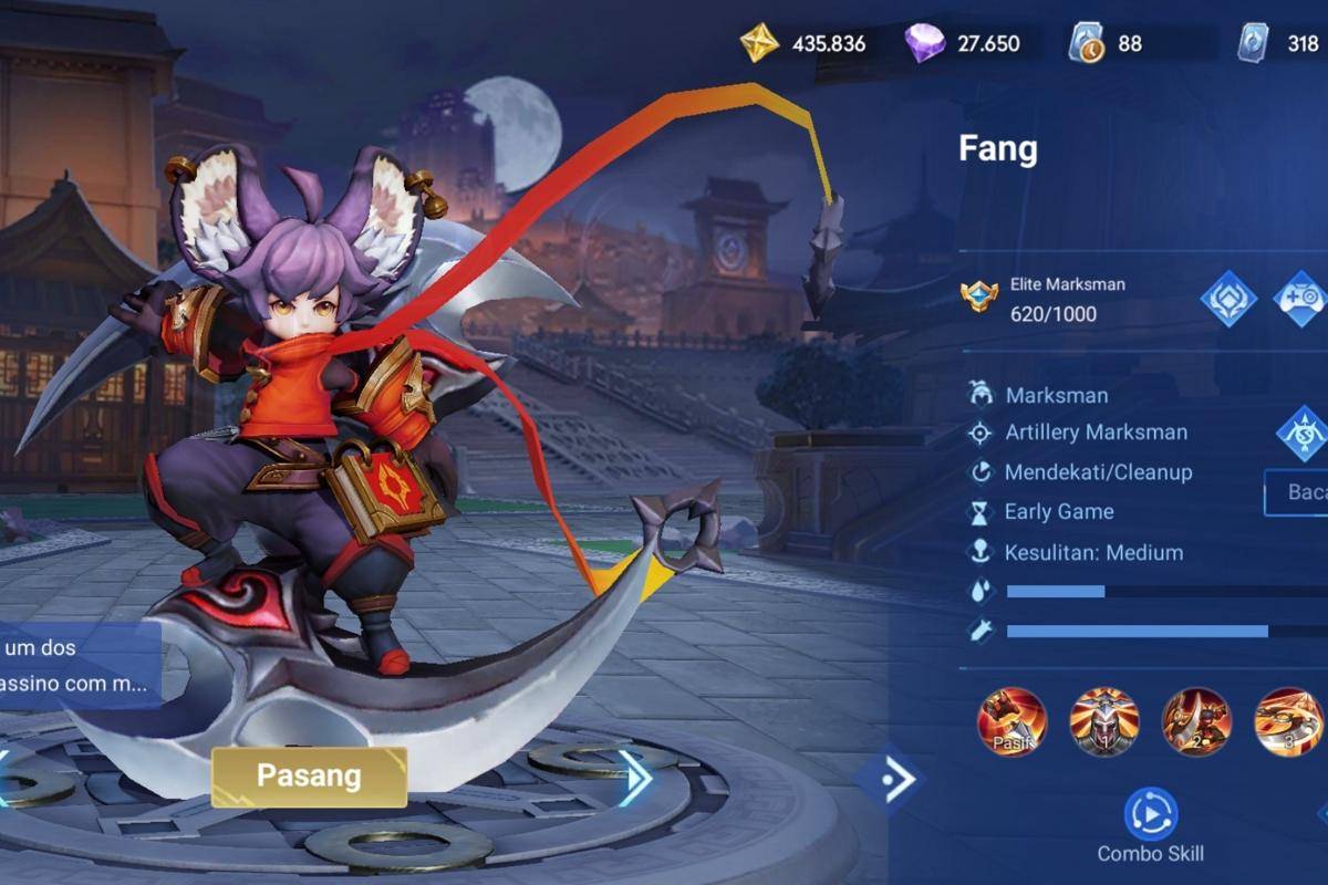 potret Fang hero marksman HOK