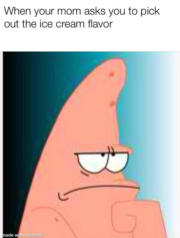 meme SpongeBob tentang es krim