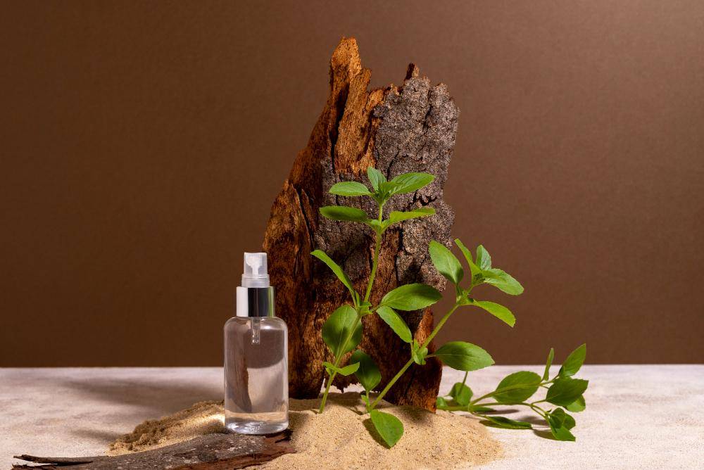 ilustrasi parfum aroma kayu 