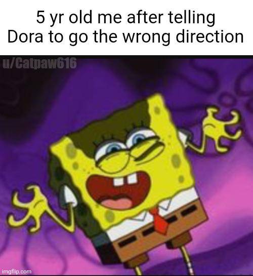 meme SpongeBob tentang penjahat