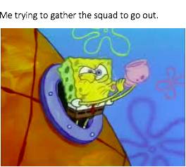 meme SpongeBob tentang skuad