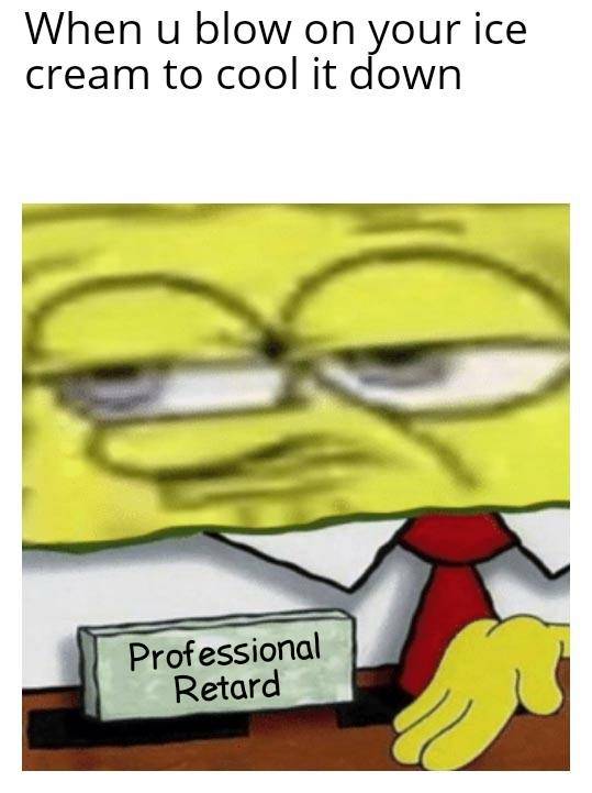 meme SpongeBob tentang es krim