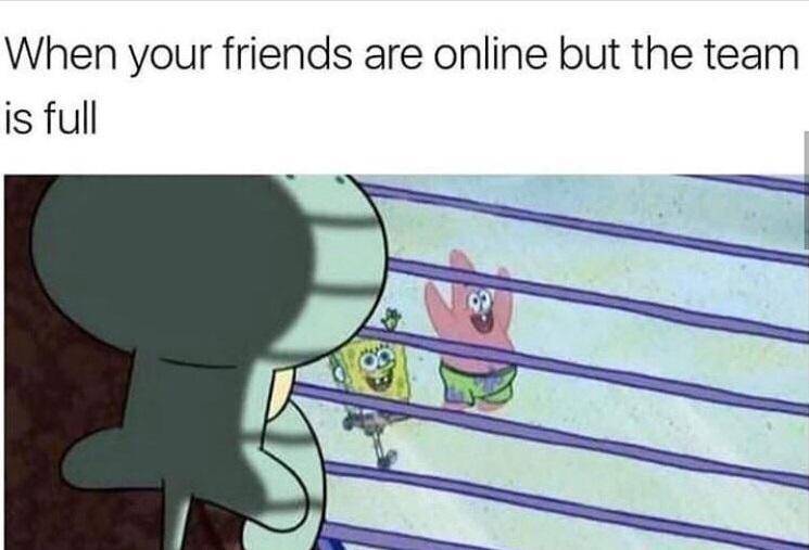 meme SpongeBob tentang skuad