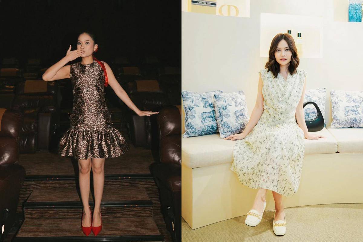 inspirasi outfit dengan dress ala Hanggini (instagram.com/hanggini)