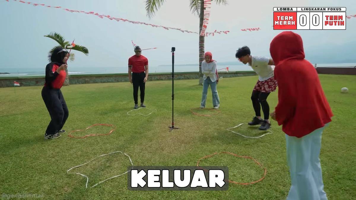 keluarga Gen Halilintar main lingkaran fokus 17 Agustus 2024