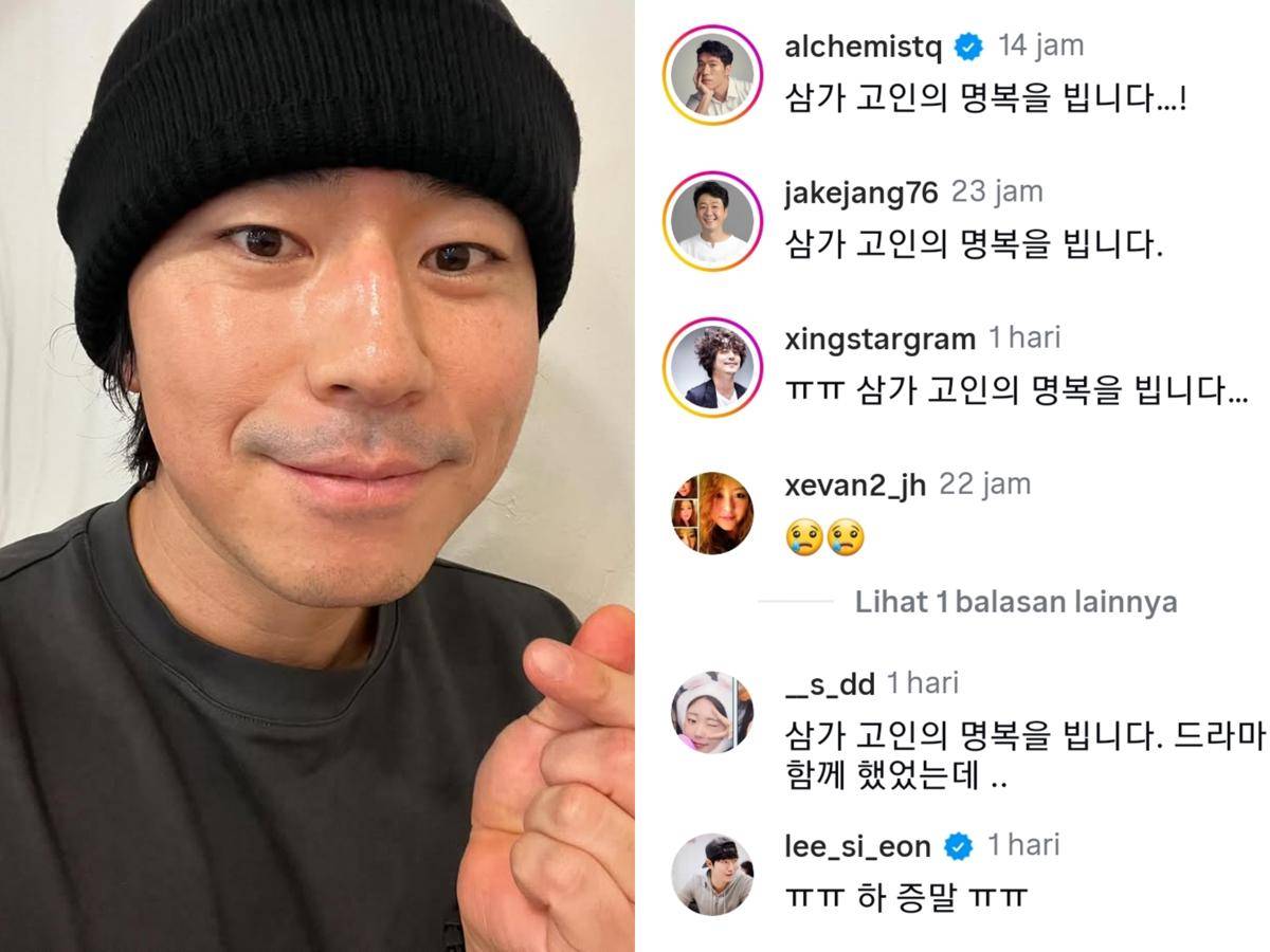 Ucapan duka cita untuk Song Young Kyu dari artis Korea
