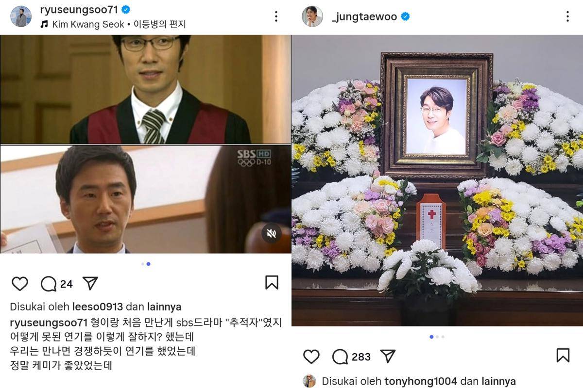 Ucapan duka cita untuk Song Young Kyu dari artis Korea