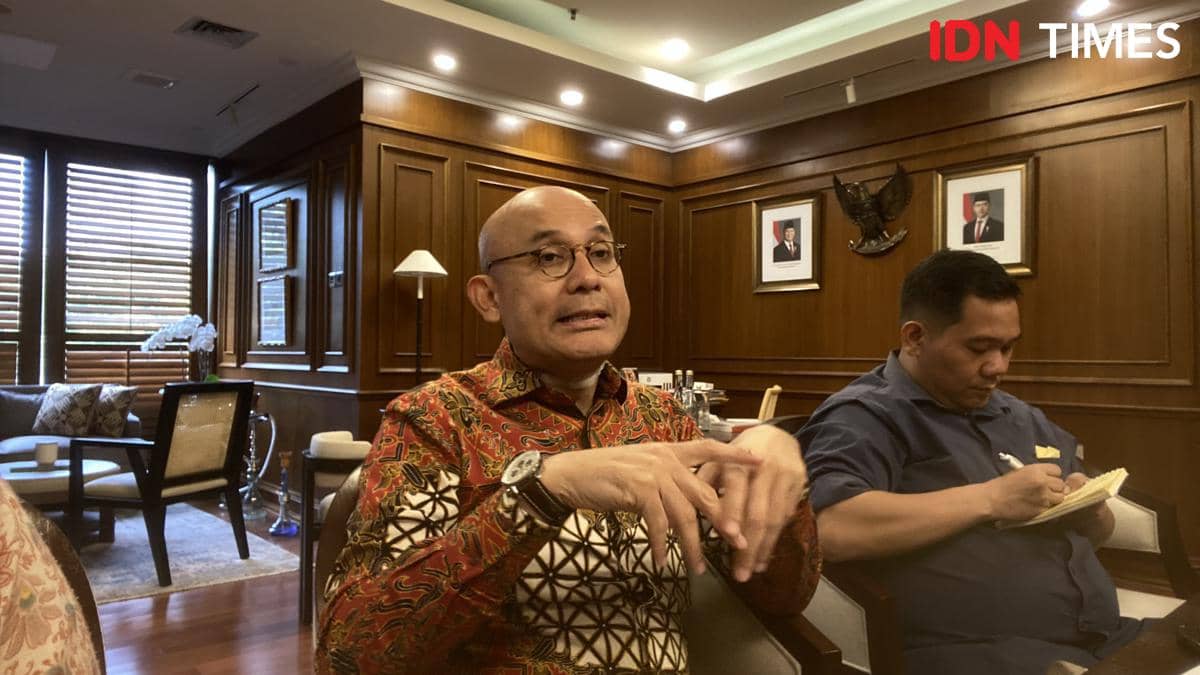 Wamenlu RI Arrmanatha Nasir. (IDN Times/Marcheilla Ariesta)