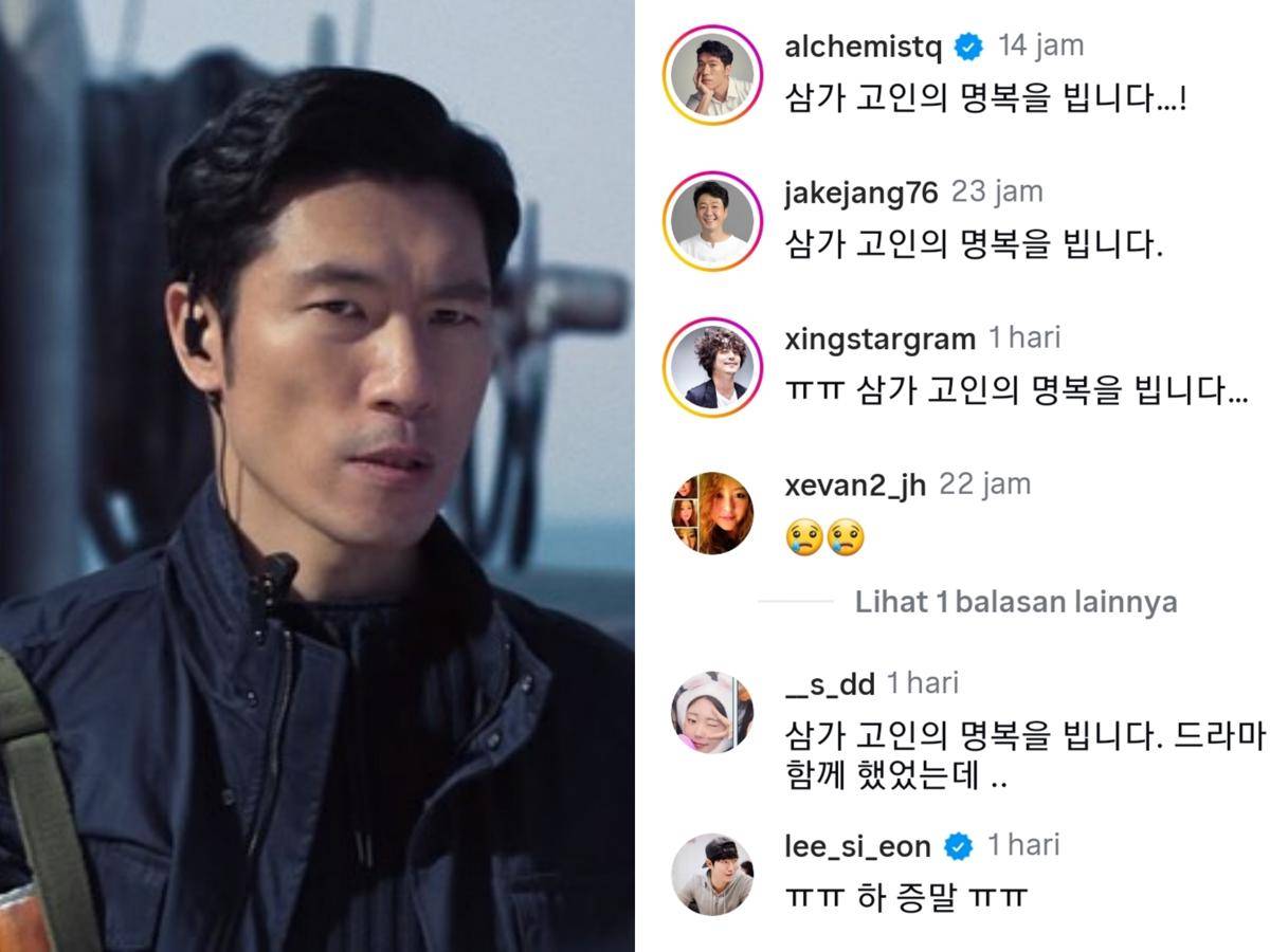 Ucapan duka cita untuk Song Young Kyu dari artis Korea