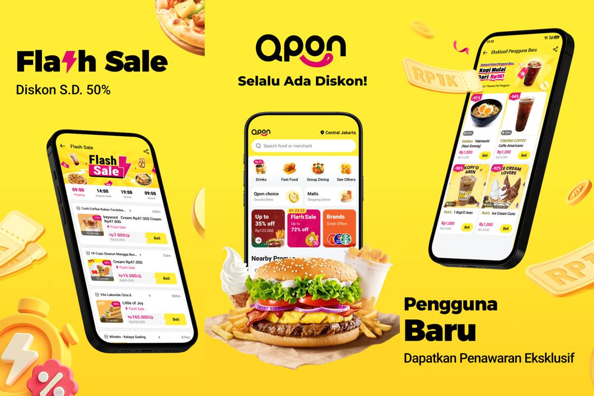 tampilan aplikasi Qpon