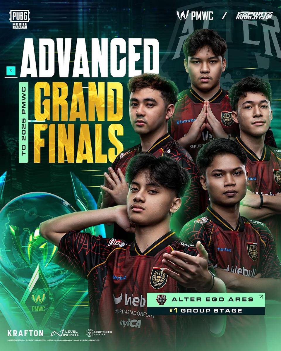 Alter Ego Ares peringkat pertama di Group Stage