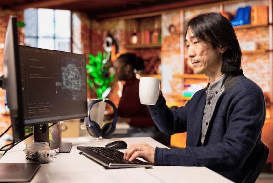 ilustrasi pekerja jepang (freepik.com/dc studio
