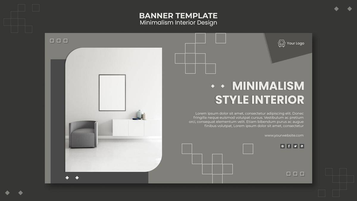 ilustrasi white space untuk kesan minimalis (freepik.com/Freepik)