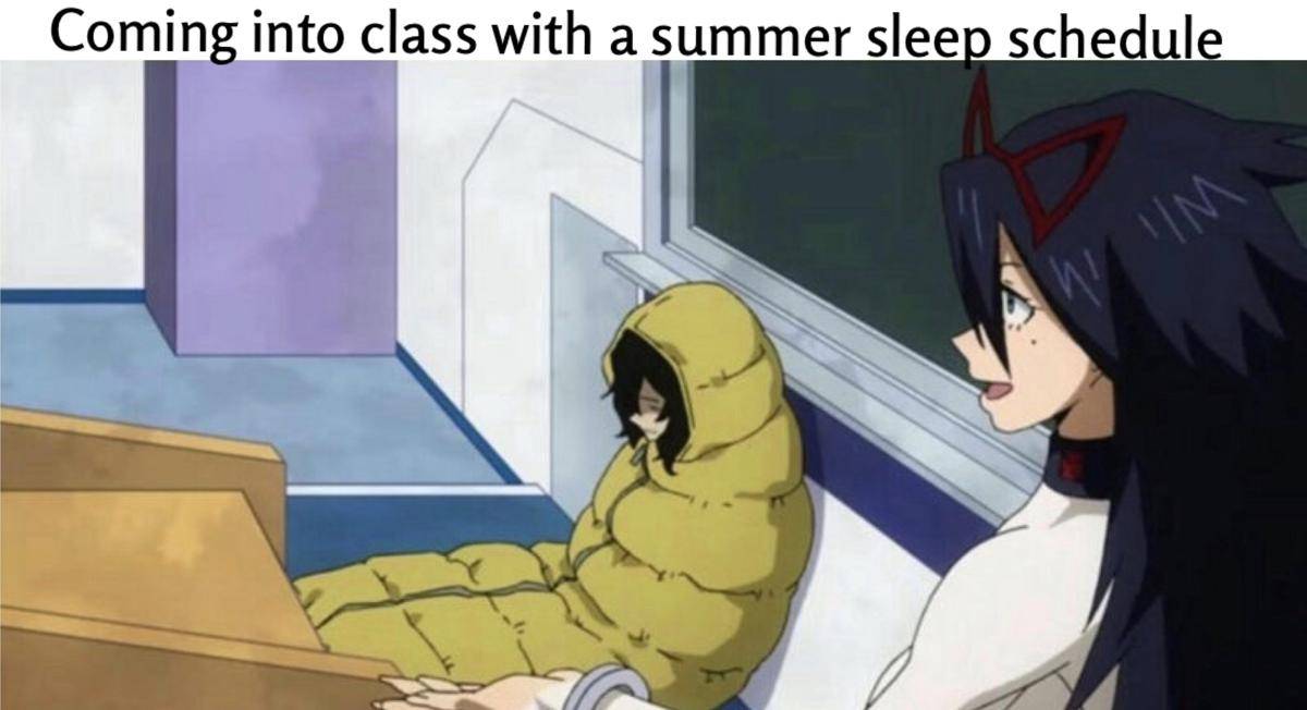 meme anime hari pertama 