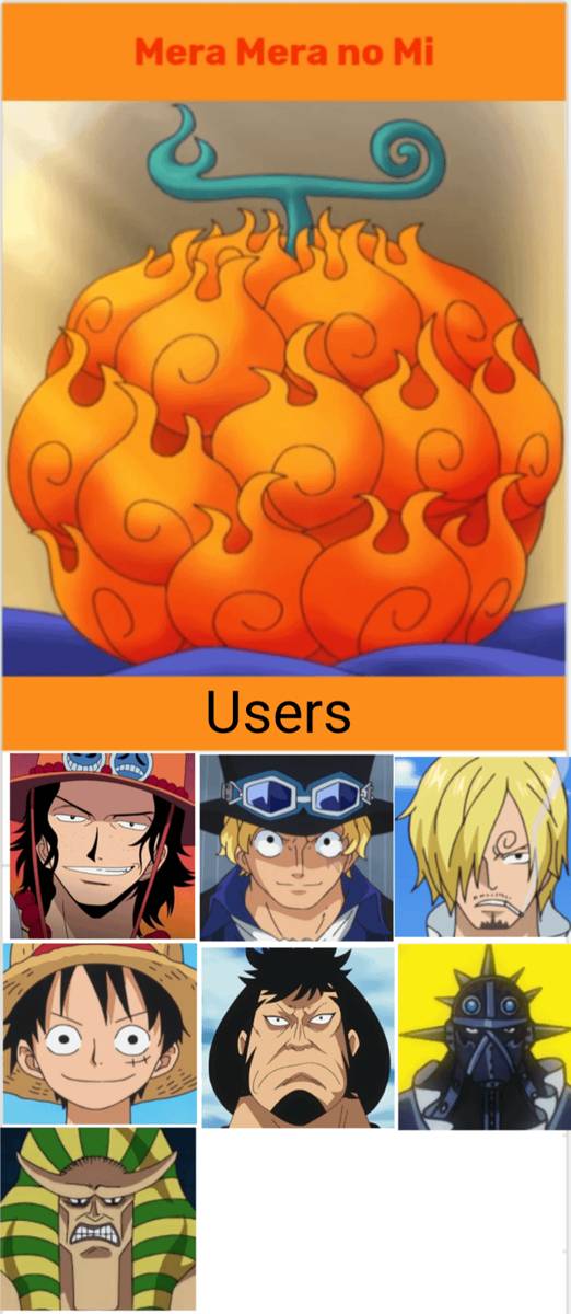 meme Mera Mera no Mi One Piece