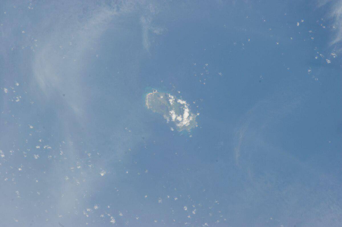 Citra satelit NASA Pulau Annobon. (commons.wikimedia.org/NASA)