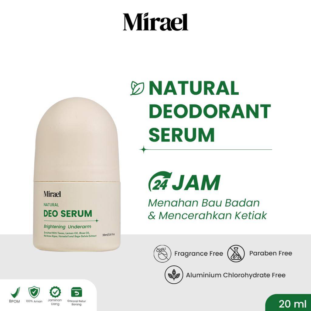 Mirael Natural Deodorant Serum (shopee.co.id/Mirael Official Store)