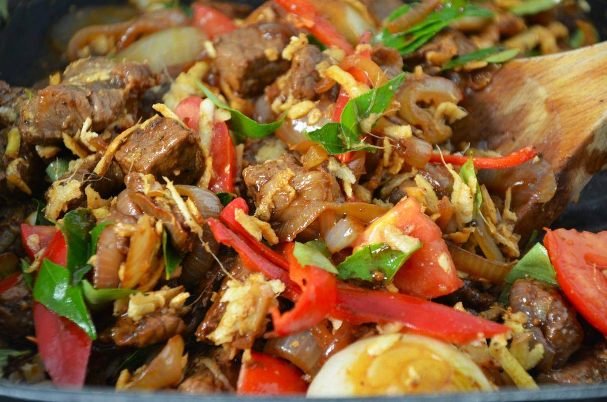ilustrasi resep beef slice bumbu iris 