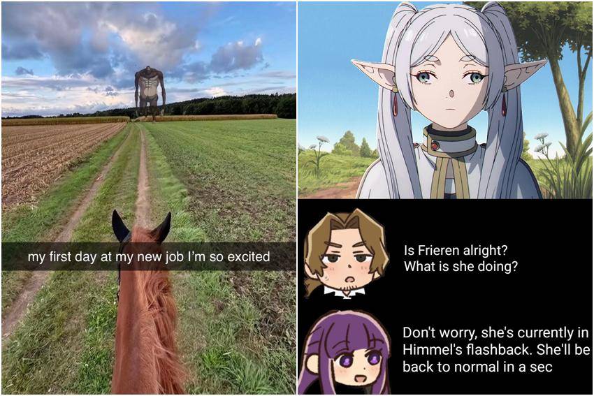 meme anime hari pertama 
