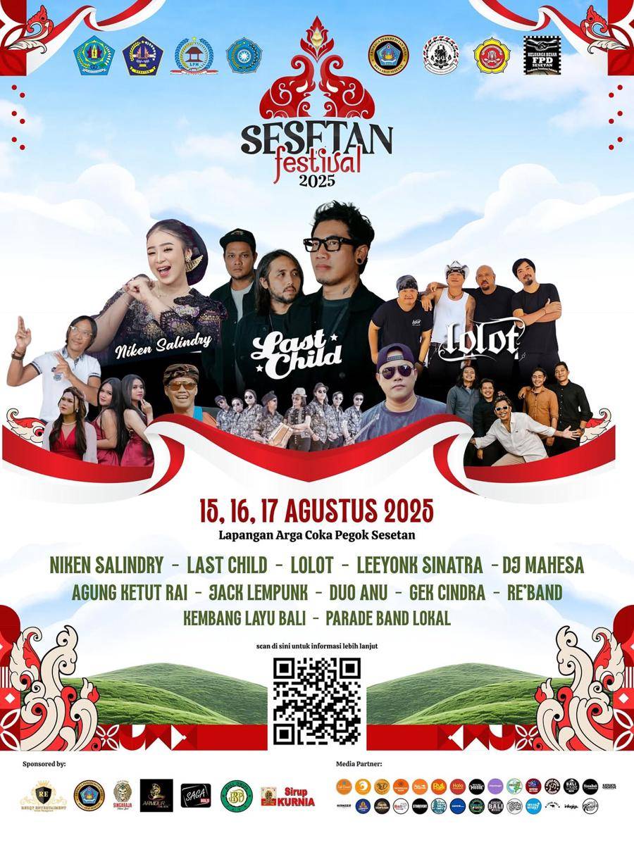 Poster resmi Sesetan Festival 2025. (Instagram.com/sesetanfestival)