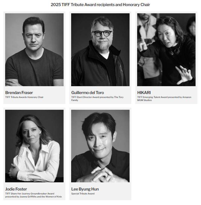 2025 TIFF Tribute Award recipients and Honorary Chair