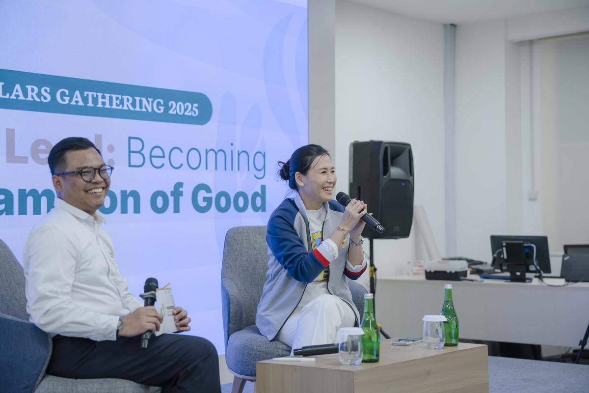 Wakil Menteri Pemberdayaan Perempuan dan Perlindungan Anak, Veronica Tan saat mengisi salah satu sesi di acara Tanoto Scholars Gathering 2025. (dok. Tanoto Foundation)