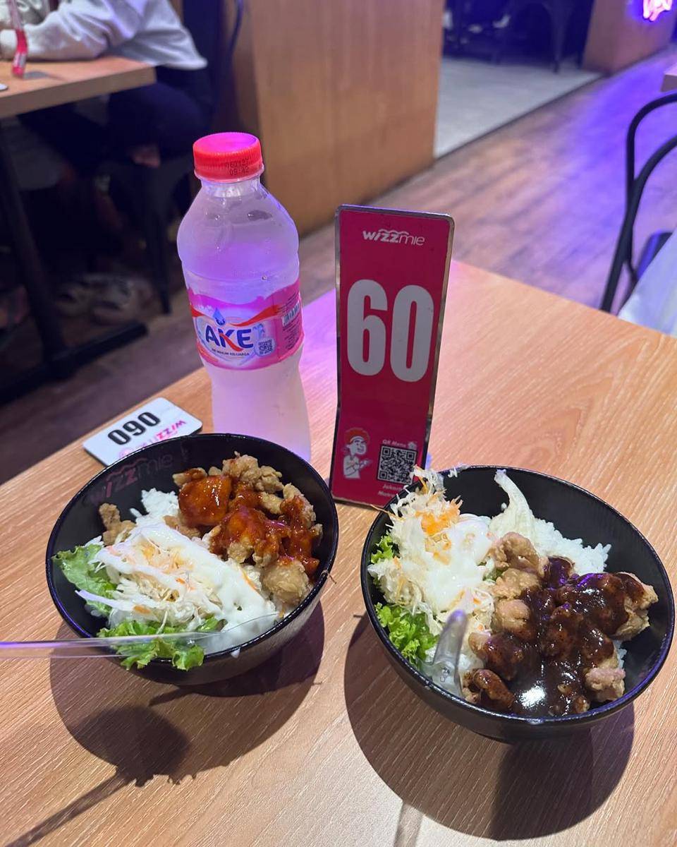 ilustrasi rice bowl teriyaki