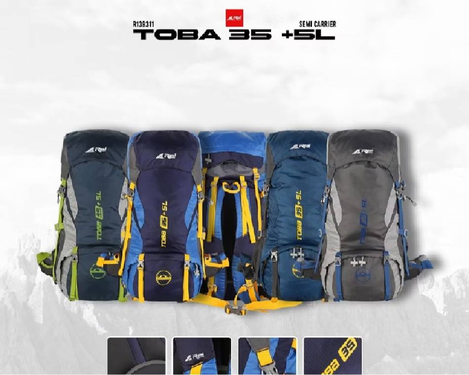 ilustrasi Carrier Toba 35+5L Arei Outdoorgear (shopee.co.id/AREI OUTDOORGEAR OFFICIAL SHOP)