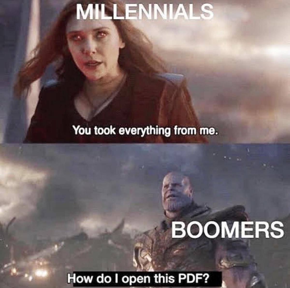 meme kocak baby boomers 