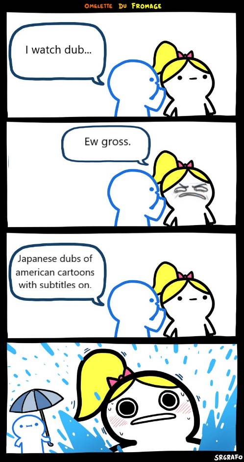 meme nonton anime versi dubbing