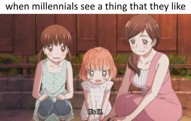 meme anime generasi milenial 
