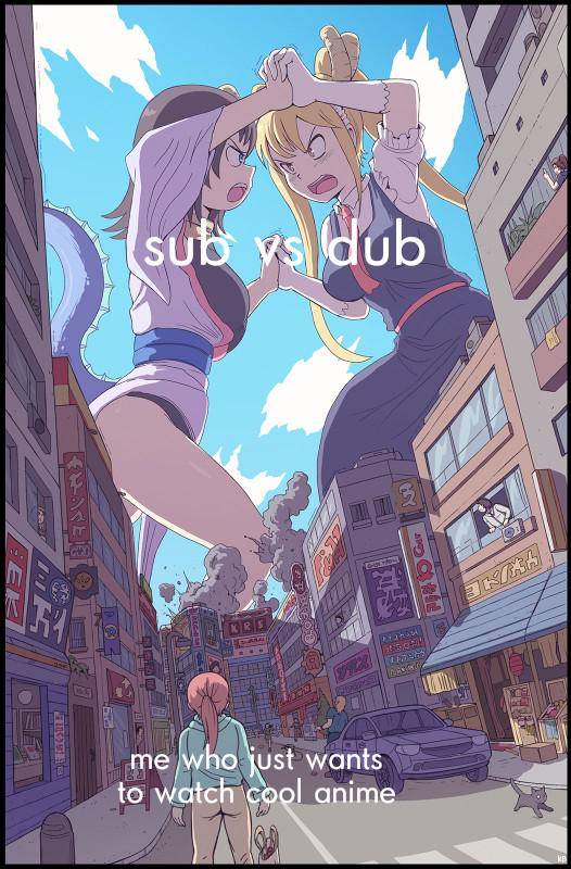 meme nonton anime versi dubbing