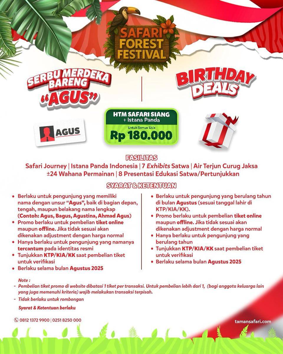 promo Taman Safari Bogor 