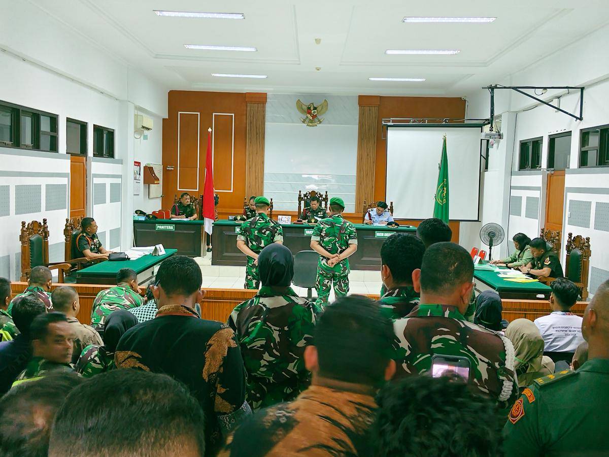 Sidang vonis 2 TNI bunuh remaja (IDN Times/Eko Agus Herianto)