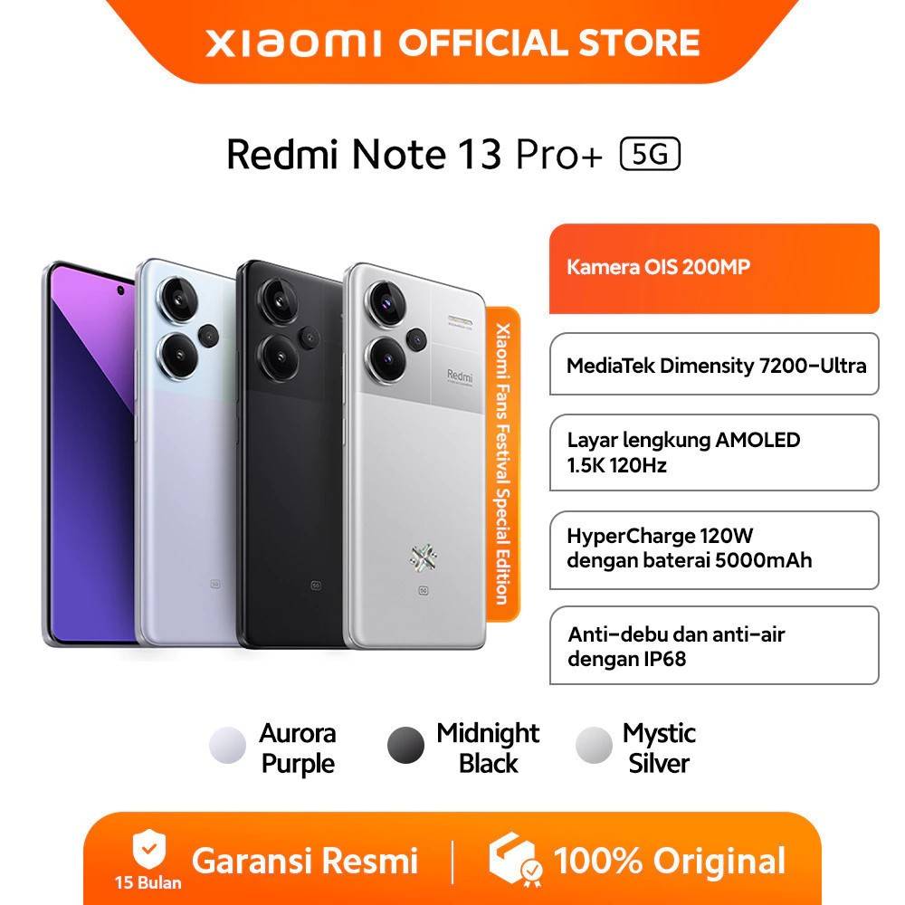 Xiaomi Redmi Note 13 Pro+ 5G (shopee.co.id/Xiaomi Official Store)