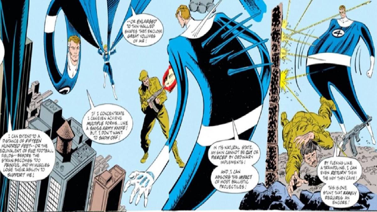 Reed Richards memantulkan peluru 
