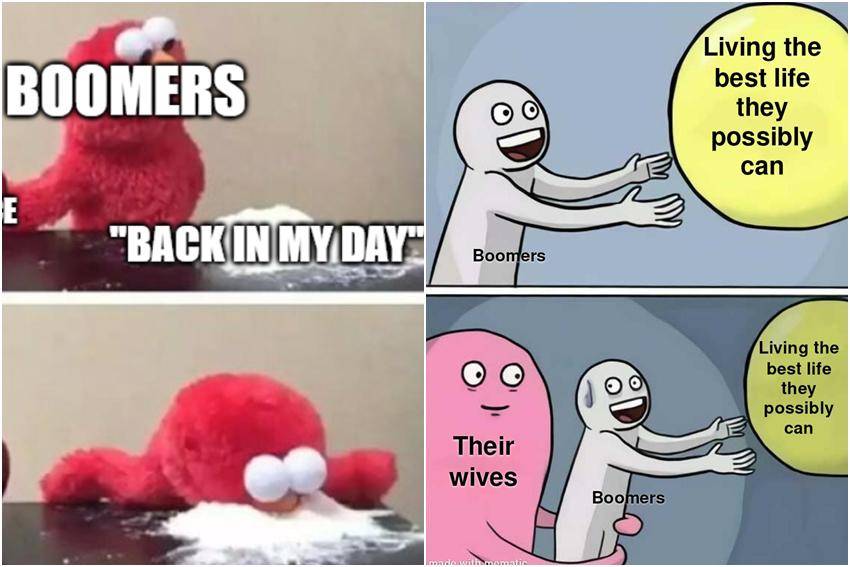 kolase meme kocak baby boomers 